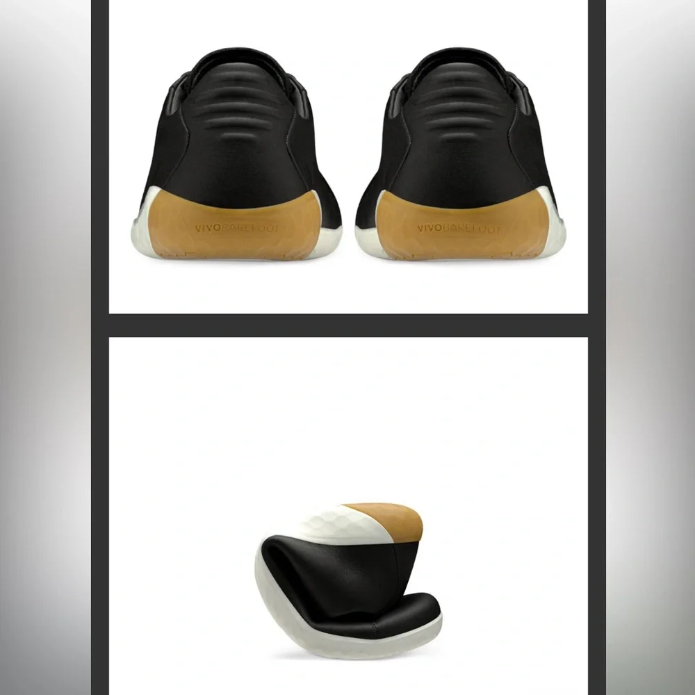 Vivo Barefoot Black Leather Shoes - Picture 4 of 15